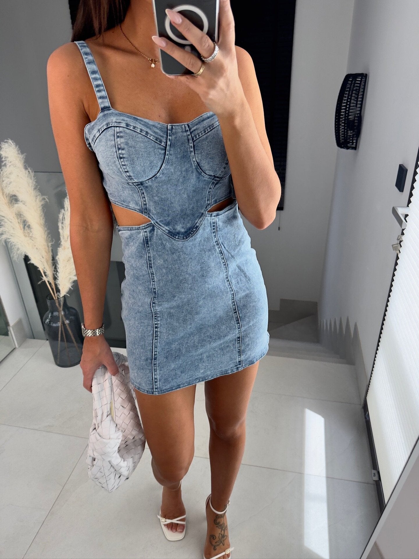 Delainey Denim Mini Dress