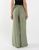 Florence Wide Leg Pants - Dark Sage
