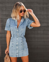 Peyton Denim Mini Dress