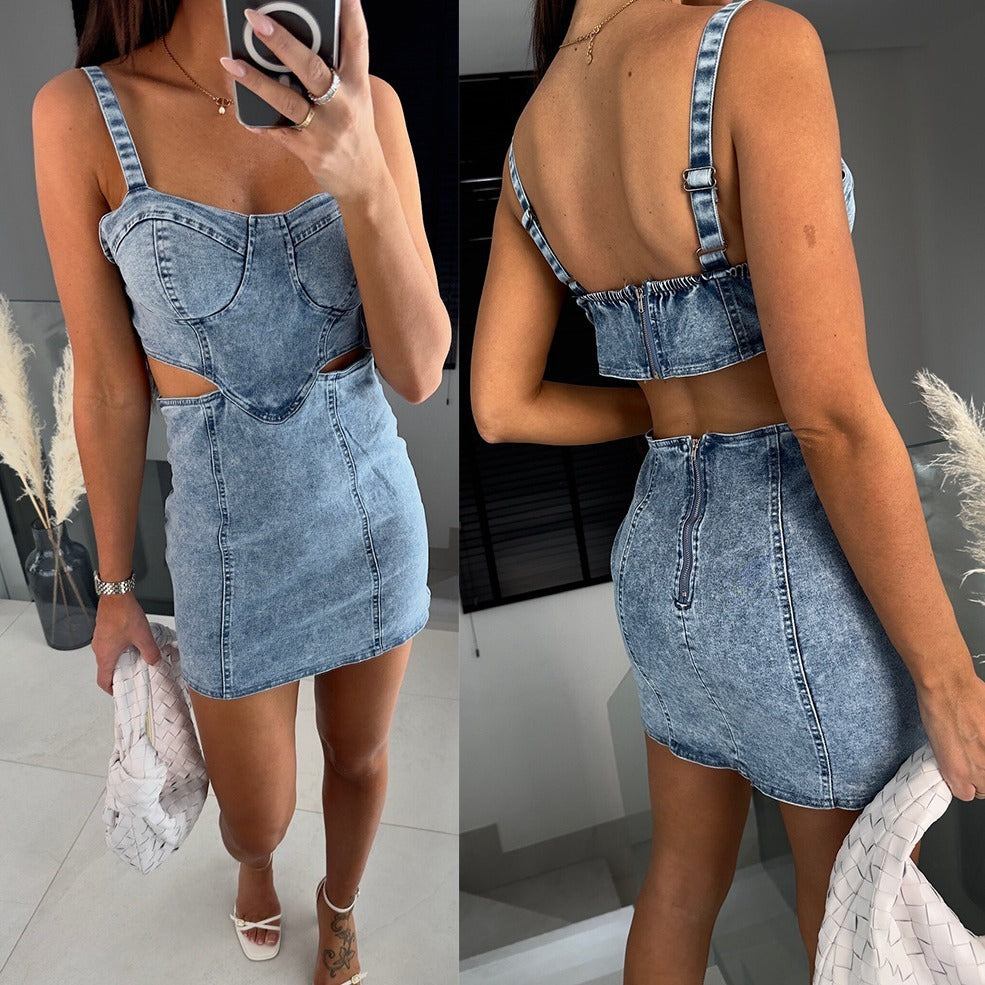 Delainey Denim Mini Dress