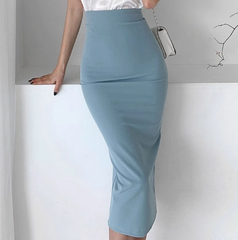 Kaya High Waisted Midi Skirt