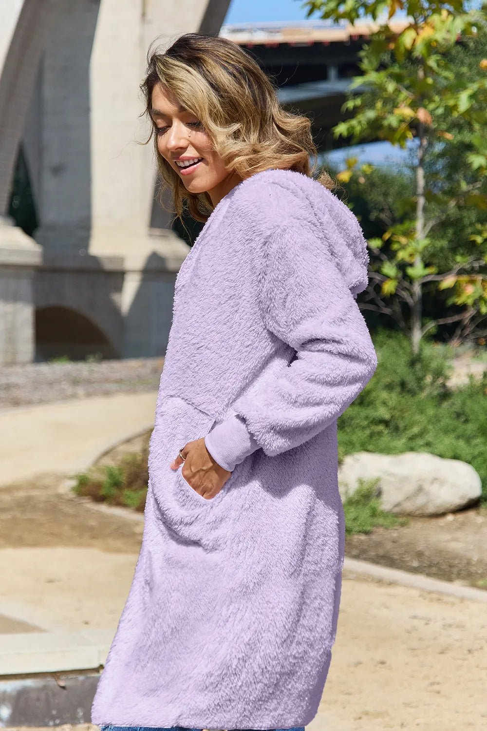 Alba Hooded Teddy Bear Jacket - Deep Red - Go - Dolly