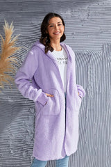 Alba Hooded Teddy Bear Jacket - Deep Red - Go - Dolly