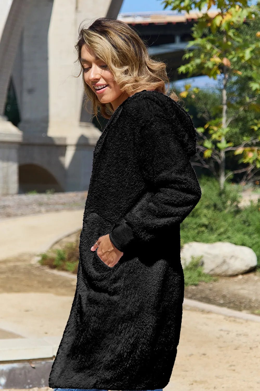 Alba Hooded Teddy Bear Jacket - Deep Red - Go - Dolly