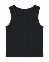 Alba Ribbed Tank - Black - Go-Dolly