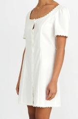 Annabelle Mini Dress - White - Go - Dolly