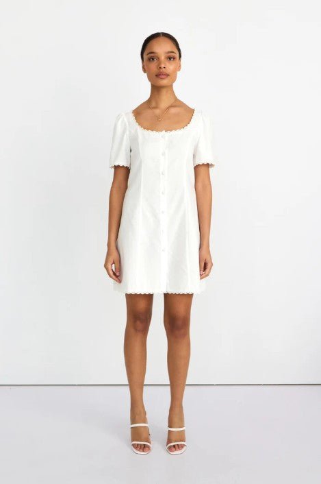 Annabelle Mini Dress - White - Go - Dolly