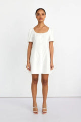 Annabelle Mini Dress - White - Go - Dolly