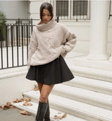 Aspen Knitted Jumper - Beige - Go-Dolly