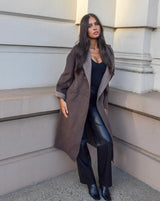 Astrid Wool Blend Jacket - Brown - Go - Dolly