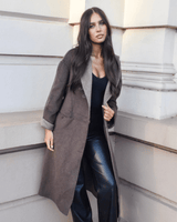Astrid Wool Blend Jacket - Brown - Go - Dolly