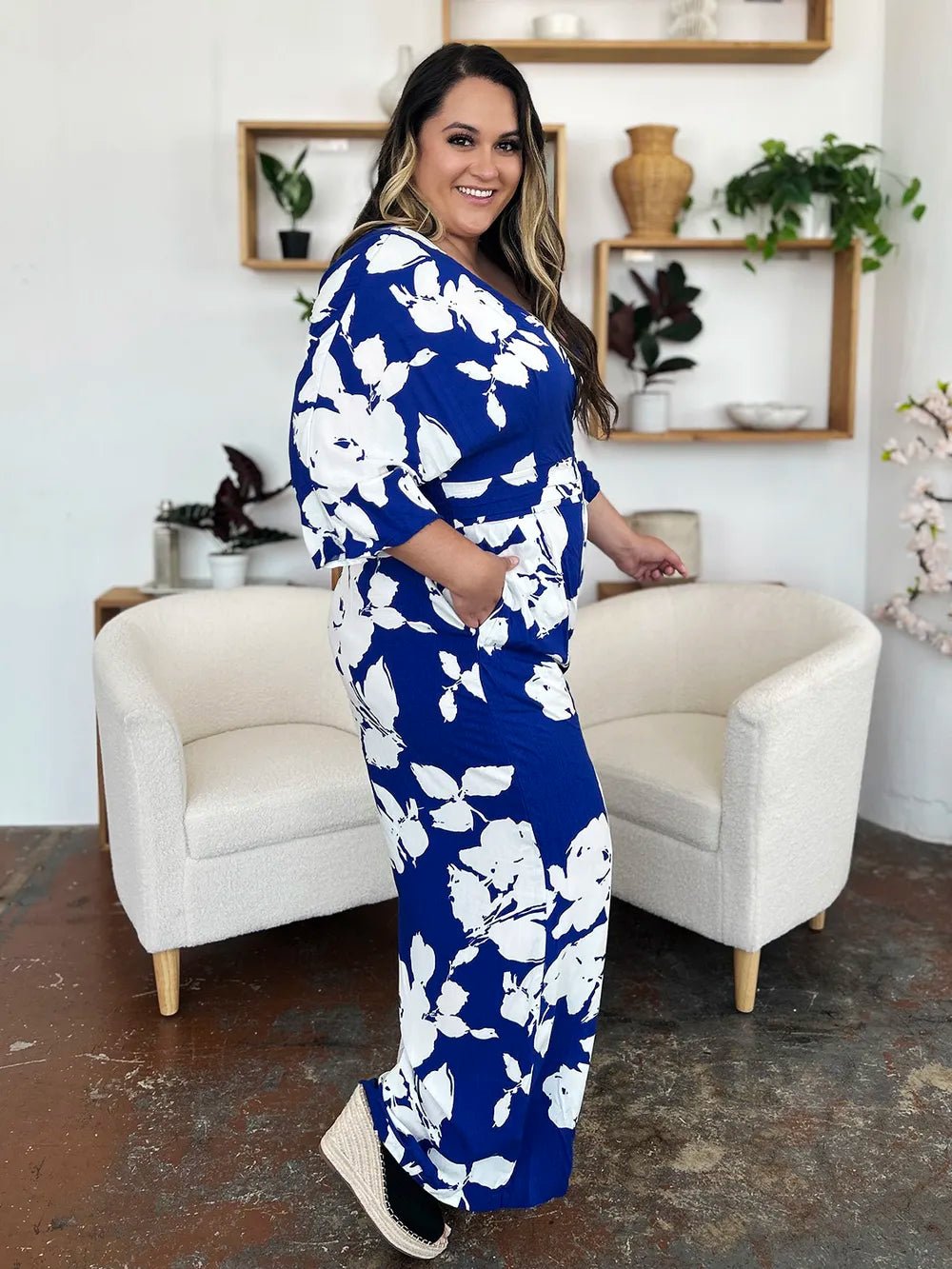 Bexley Jumpsuit - Blue and Red - Go - Dolly