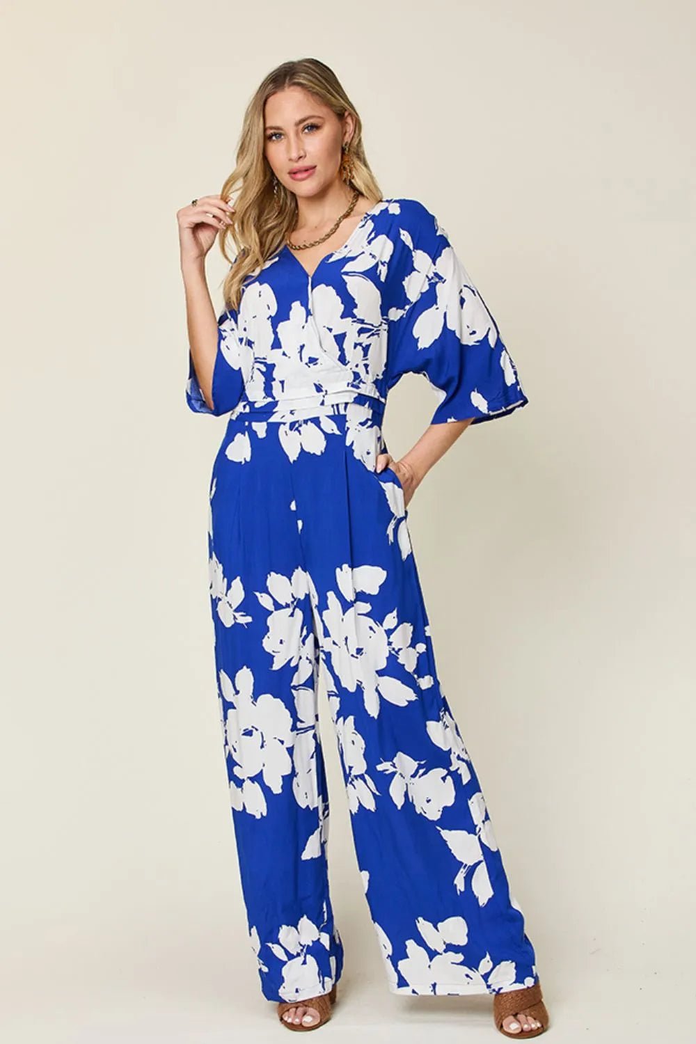 Bexley Jumpsuit - Blue and Red - Go - Dolly