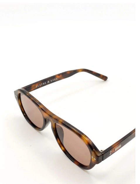 Blanc Round Frame Sunglasses - Dark Tort - Go - Dolly