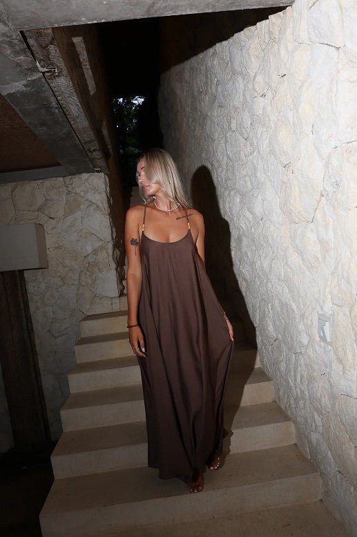 Camilla Maxi Dress - Coconut Husk - Go - Dolly