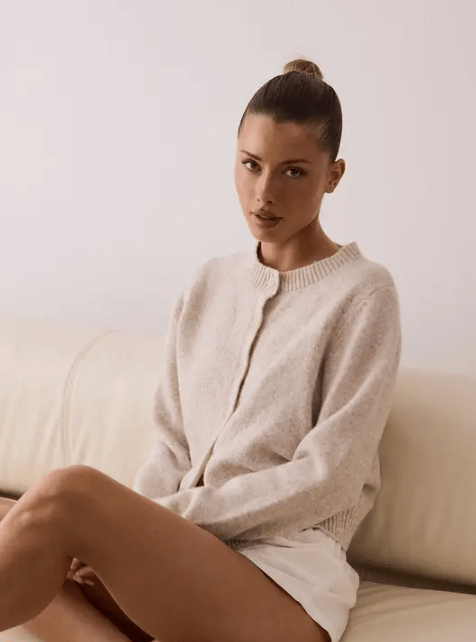 Camille Cardigan - Oat - Go - Dolly