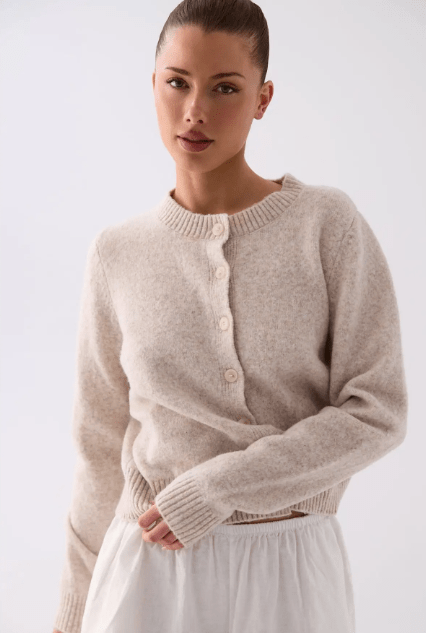 Camille Cardigan - Oat - Go - Dolly