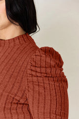 Charli Long Sleeve Top - Rust - Go-Dolly