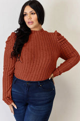 Charli Long Sleeve Top - Rust - Go-Dolly