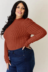 Charli Long Sleeve Top - Rust - Go-Dolly