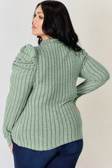 Charli Long Sleeve Top - Rust - Go-Dolly