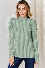 Charli Long Sleeve Top - Rust - Go-Dolly