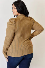 Charli Long Sleeve Top - Rust - Go-Dolly