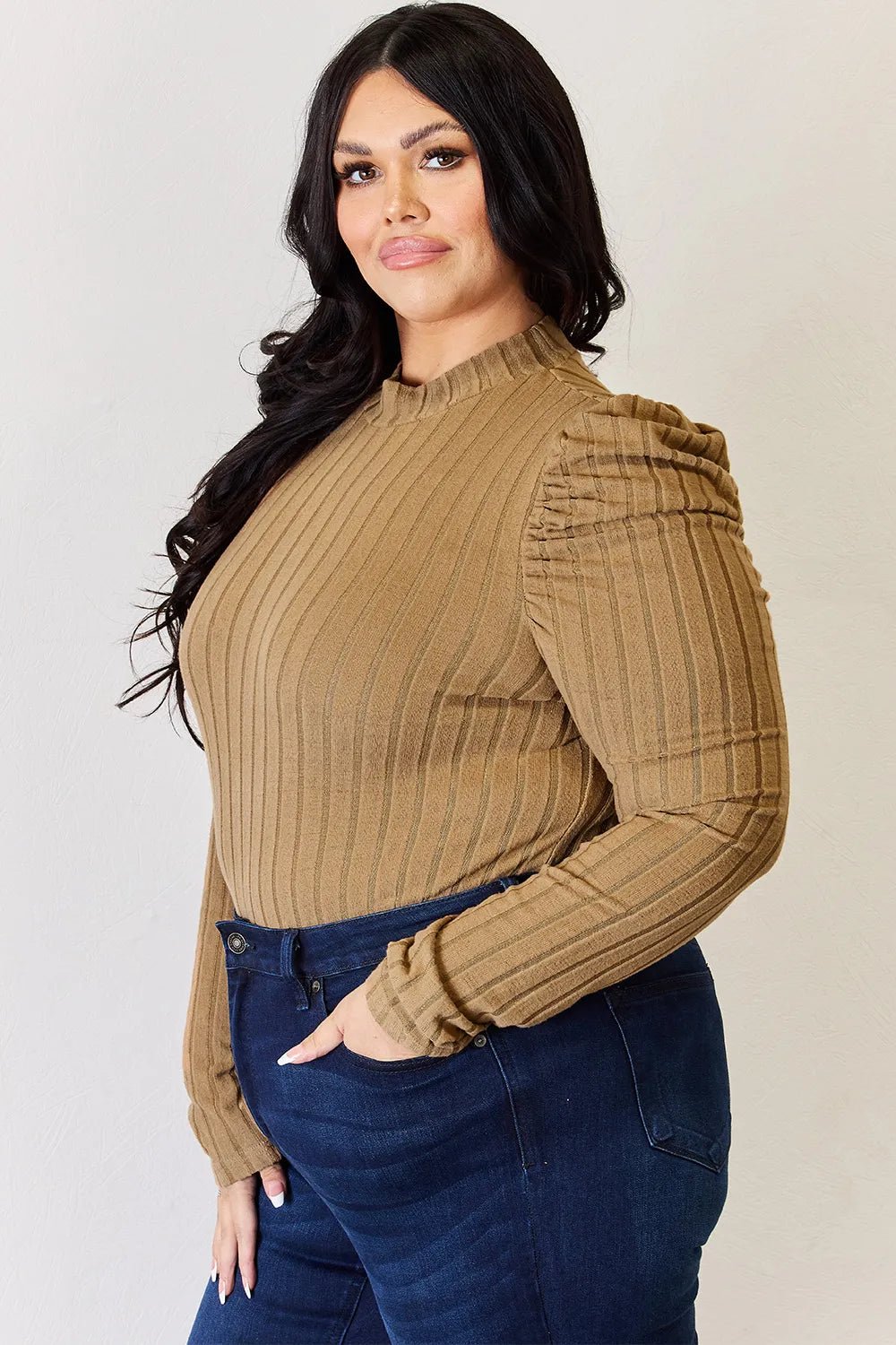 Charli Long Sleeve Top - Rust - Go-Dolly