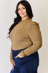 Charli Long Sleeve Top - Rust - Go-Dolly