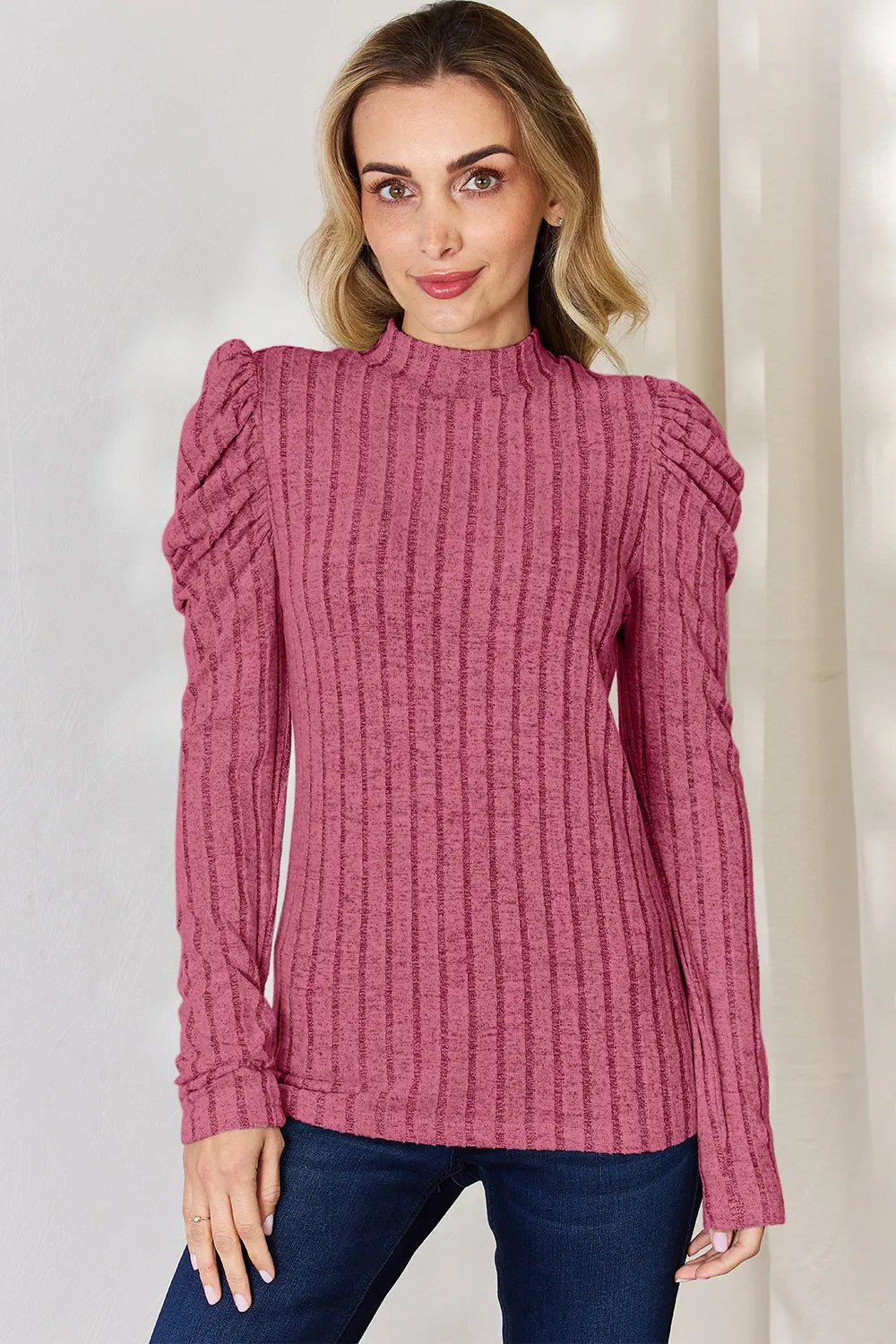 Charli Long Sleeve Top - Rust - Go-Dolly