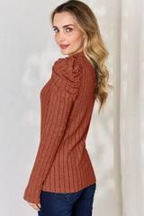 Charli Long Sleeve Top - Rust - Go-Dolly