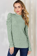 Charli Long Sleeve Top - Rust - Go-Dolly
