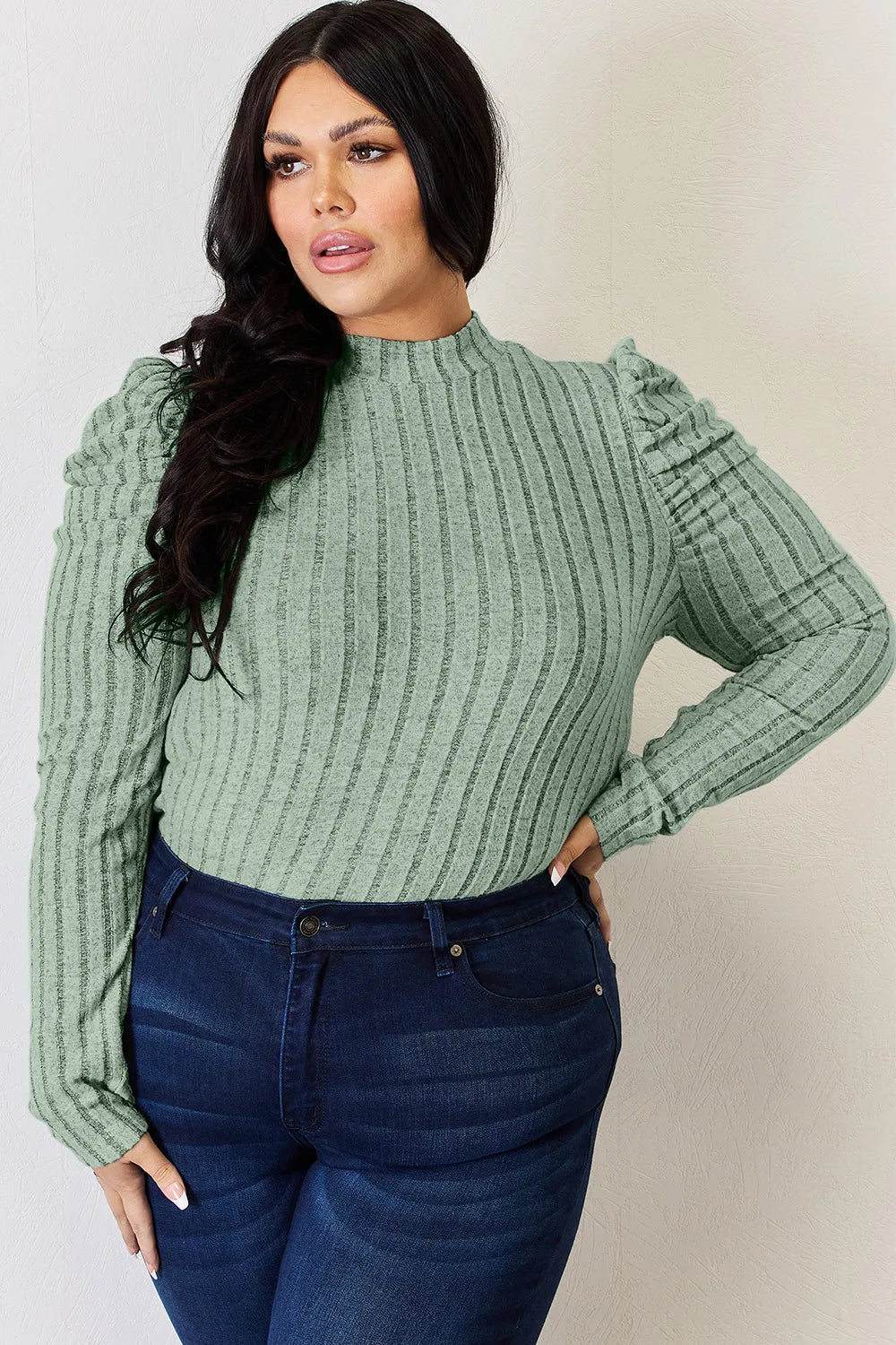 Charli Long Sleeve Top - Rust - Go-Dolly