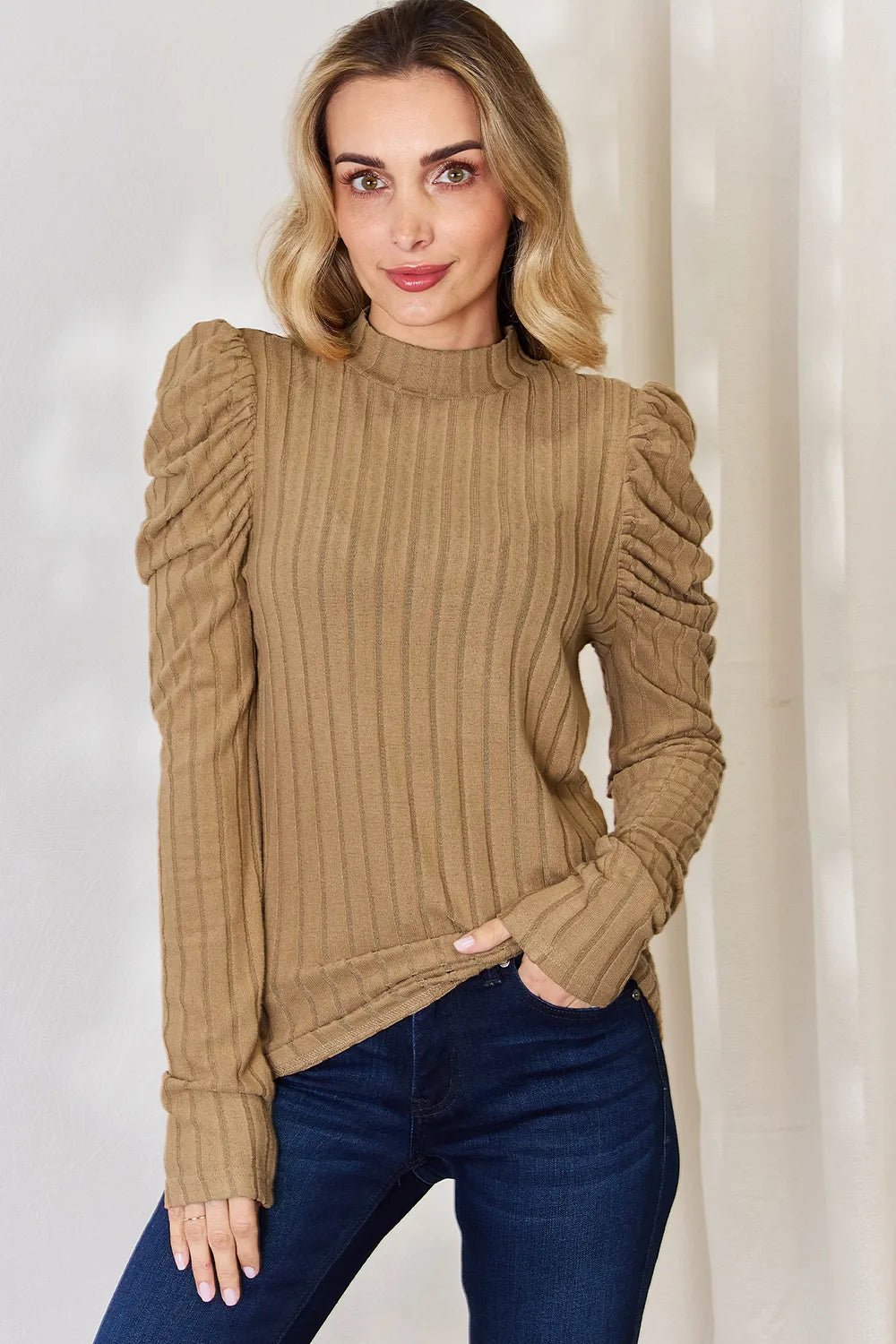 Charli Long Sleeve Top - Rust - Go-Dolly