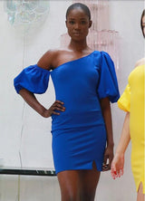 Charlie Mini Dress - Royal Blue - Go - Dolly