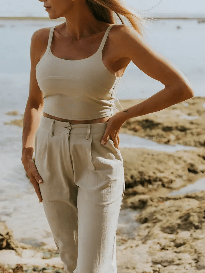 Christina Pants - Natural Beige - Go - Dolly