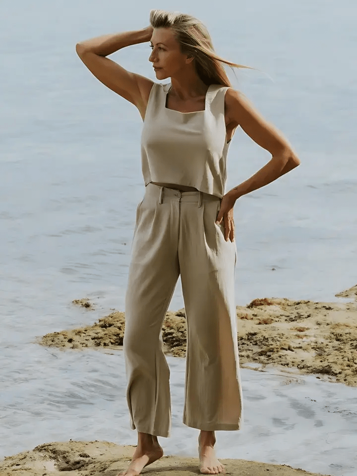 Christina Pants - Natural Beige - Go - Dolly