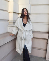 Cleo Wool Blend Jacket - Ivory - Go - Dolly