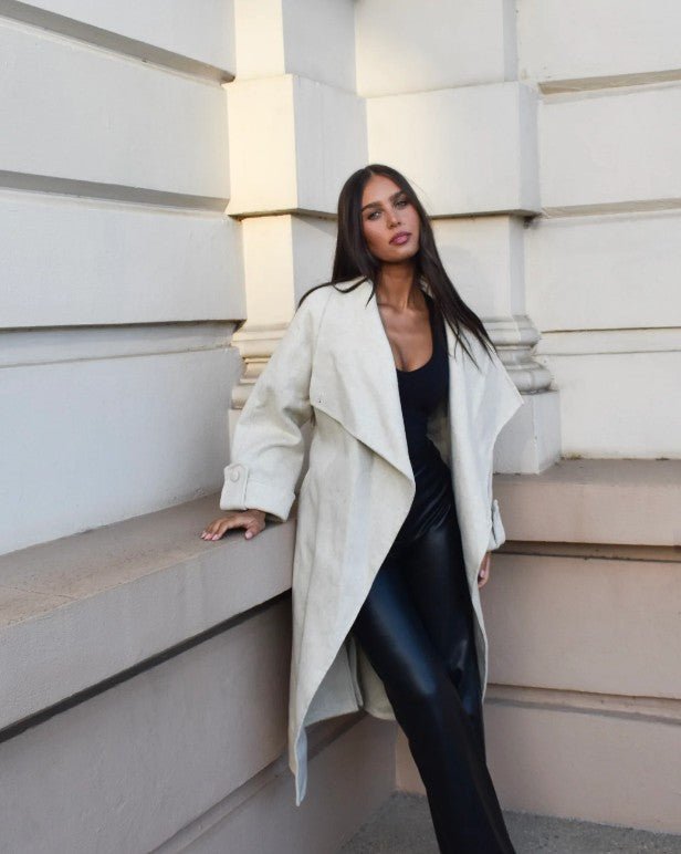 Cleo Wool Blend Jacket - Ivory - Go - Dolly