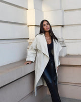 Cleo Wool Blend Jacket - Ivory - Go - Dolly