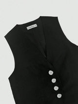 Codie Vest and Maxi Skirt Set - Black - Go - Dolly