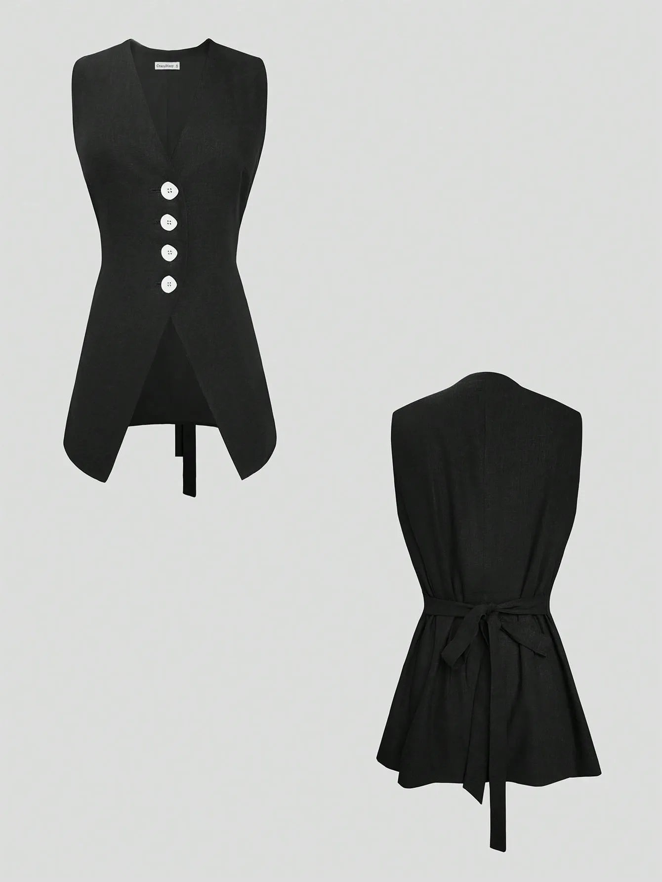 Codie Vest and Maxi Skirt Set - Black - Go - Dolly