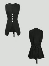 Codie Vest and Maxi Skirt Set - Black - Go - Dolly