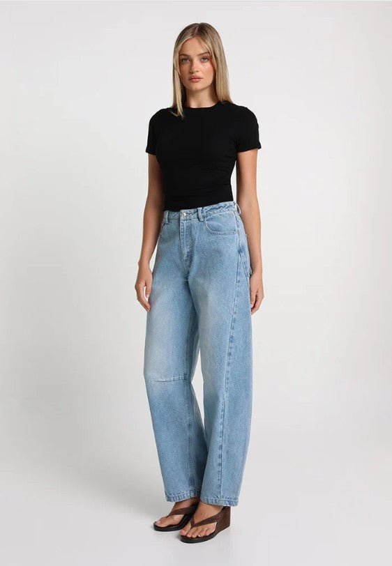 Cora Barrel Jeans - Light Denim - Go-Dolly