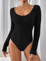 Core Layer Long Sleeve Bodysuit - Black - Go - Dolly