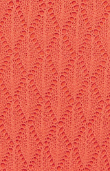 Crochet Knit Top and Maxi Skirt Set with Slip Cami Lining - Coral - Go - Dolly