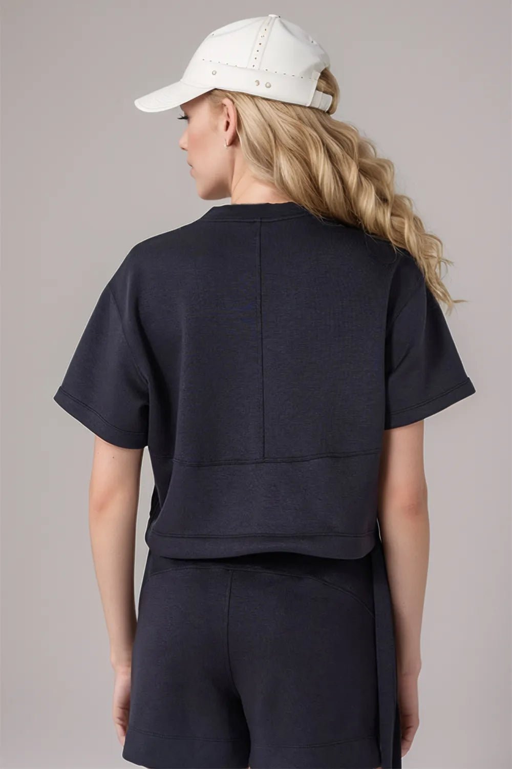 Cuba Drawstring Cropped Top - White - Go - Dolly