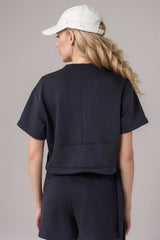 Cuba Drawstring Cropped Top - White - Go - Dolly