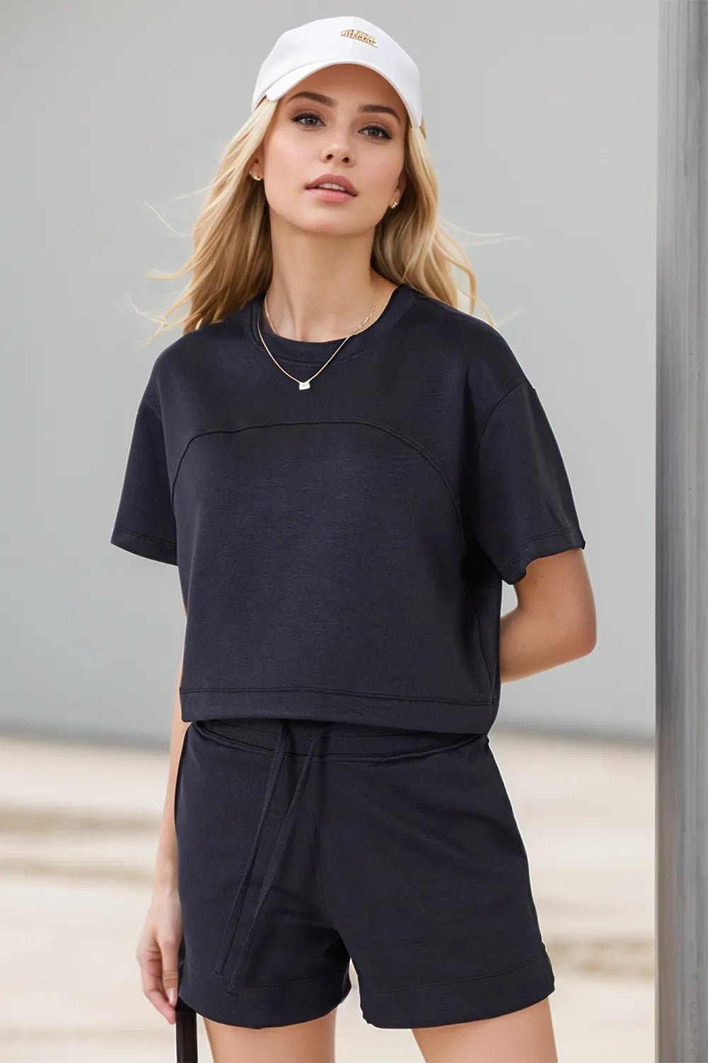 Cuba Drawstring Cropped Top - White - Go - Dolly