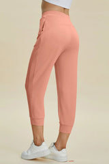 Cuba High Waisted Cropped Pants - Pink - Go - Dolly